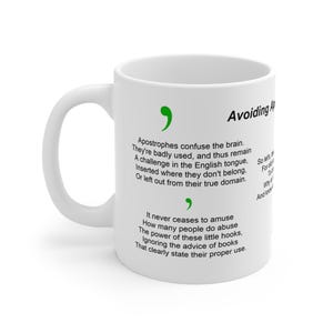 Apostrophe Catastrophe Mug - gift for grammar lovers