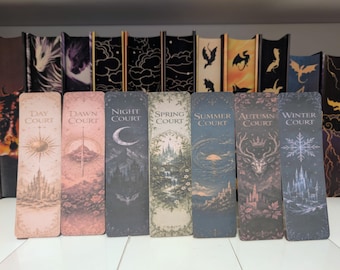 ACOTAR Hovinspirerade bokmärken - set om 7