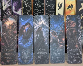 ACOTAR inspired bookmarks - set of 5