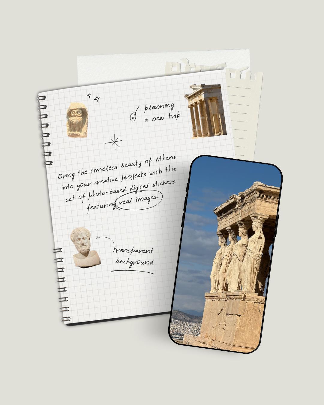 Athens Photo Stickers | Greek Architecture & Sculpture | Transparent ...