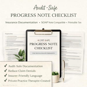 Audit-Safe Progress Note Checklist