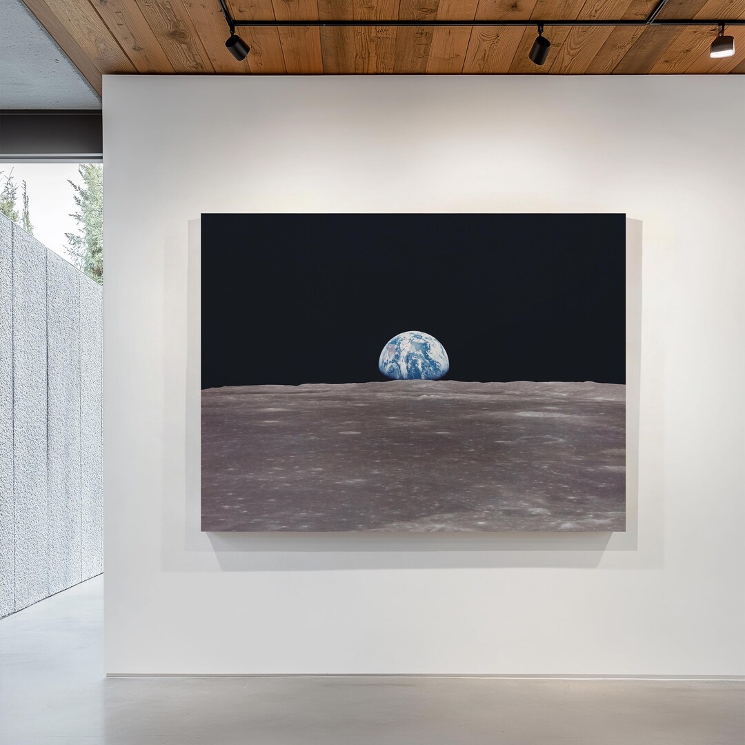 1969 Iconic Earthrise Apollo 11 Mission Canvas Print - Etsy