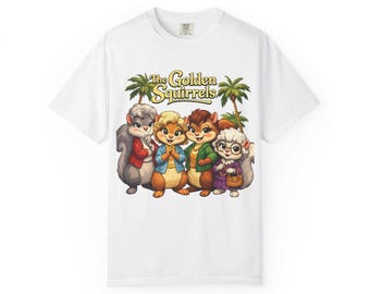 Camiseta de las Ardillas Doradas / Camiseta vintage de las Ardillas de dibujos animados