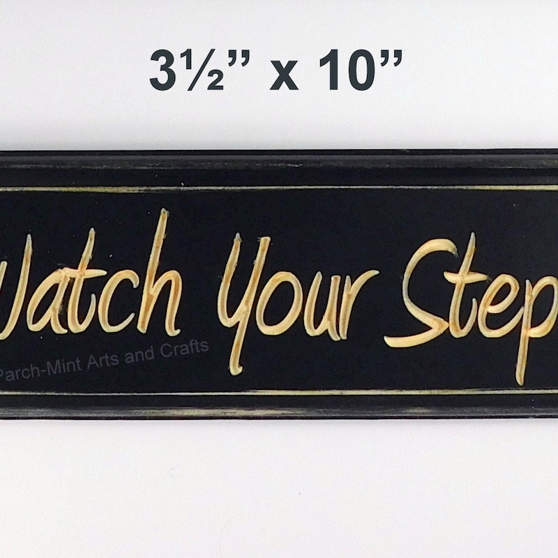 Watch Your Step Rug Watch Your Step Sign - Etsy