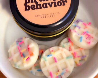 Cialde di cera profumate "Comportamento di compleanno" / Profumo di torta di compleanno / Cialde di cera profumate alla vaniglia dolce / Cialde di cera profumate al dessert / Profumo di pasticceria / Cialde di cera profumate per celebrazioni