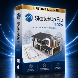 SketchUp Pro 2026 3D Design Software | Lifetime License - Instant Download