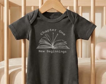 Chapter One Baby Bodysuit: Bookish Newborn Outfit
