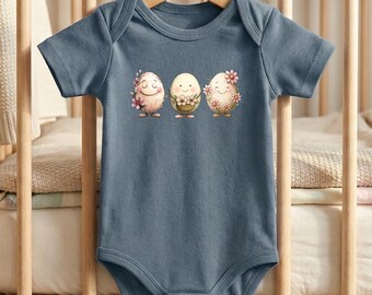 Easter Eggs Baby Bodysuit: Spring Newborn Gift