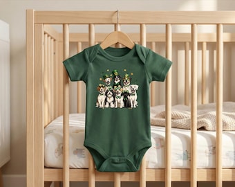 St. Patrick's Day Dogs Baby Bodysuit: Irish Newborn Outfit