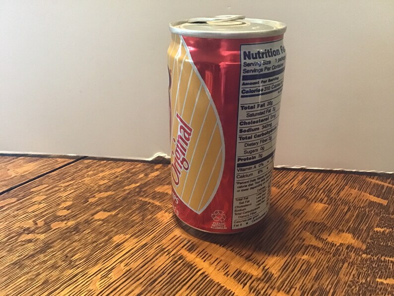 1992 Pop Top Can of Fritos Corn Chips, Intact, Fritos Corn Chips in Can