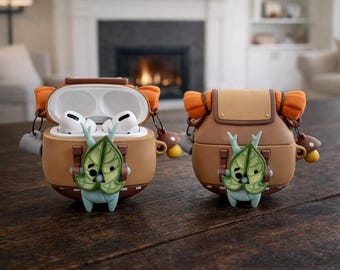 Joli étui pour AirPods Korok, housse pour AirPods Pro inspiré de Zelda, étui pour AirPods kawaii, cadeau pour joueur, étui pour écouteurs AirPods 1 2 3 Pro Pro 2