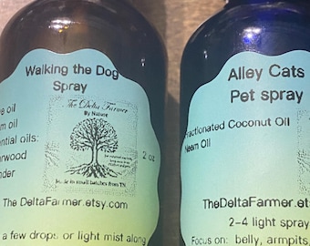 All natural dog and cat essential oil spray