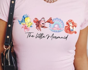 La petite sirène Ariel Princess Disney T-shirt, Débardeur Ariel Princess t-shirt pour bébé Croptank, chemise WDW Disneyland pour femme
