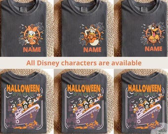 Chemise personnalisée Disney Cruise Halloween Mickey et ses amis, chemise voyage Halloween en haute mer, T-shirt voyage Halloween WDW 2026