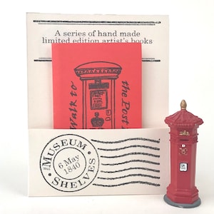 Artist's Book: A Walk to the Post Box - Concertina (Accordion) Book