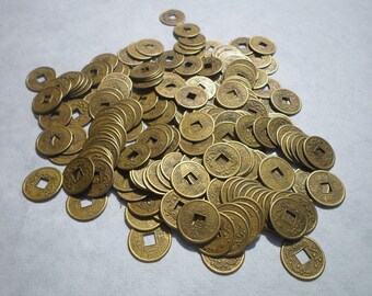 Feng Shui Münzen 2,8cm Alte chinesische Glücksmünze für Reichtum I Ging 