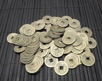 2x 50 Monedas Chinas Shui I Ching Money .8cm Diamante | Cuotas sin interés