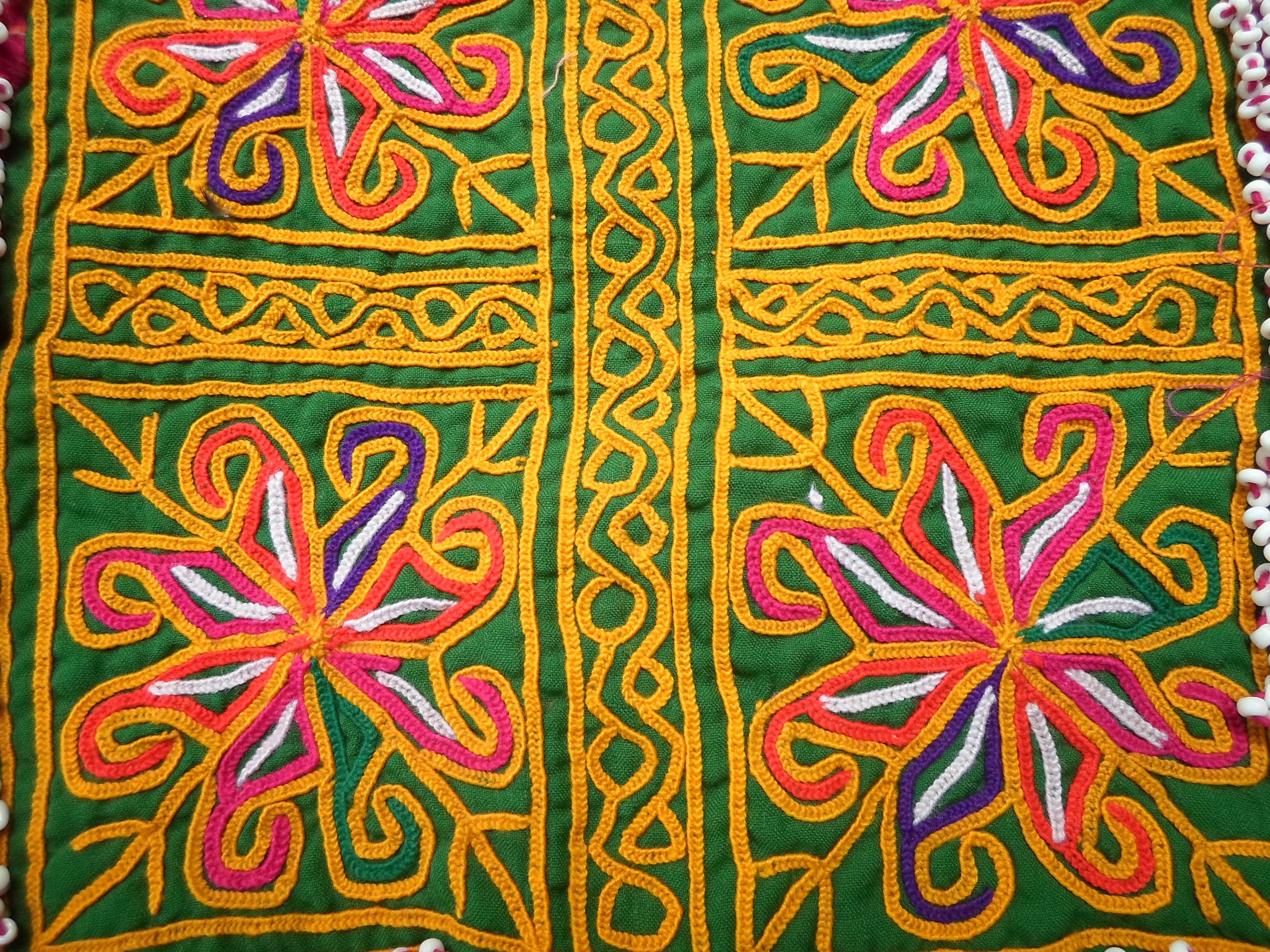 Afghan Vintage Textile Afghan Beadwork Vintage Afghan fabric Etsy