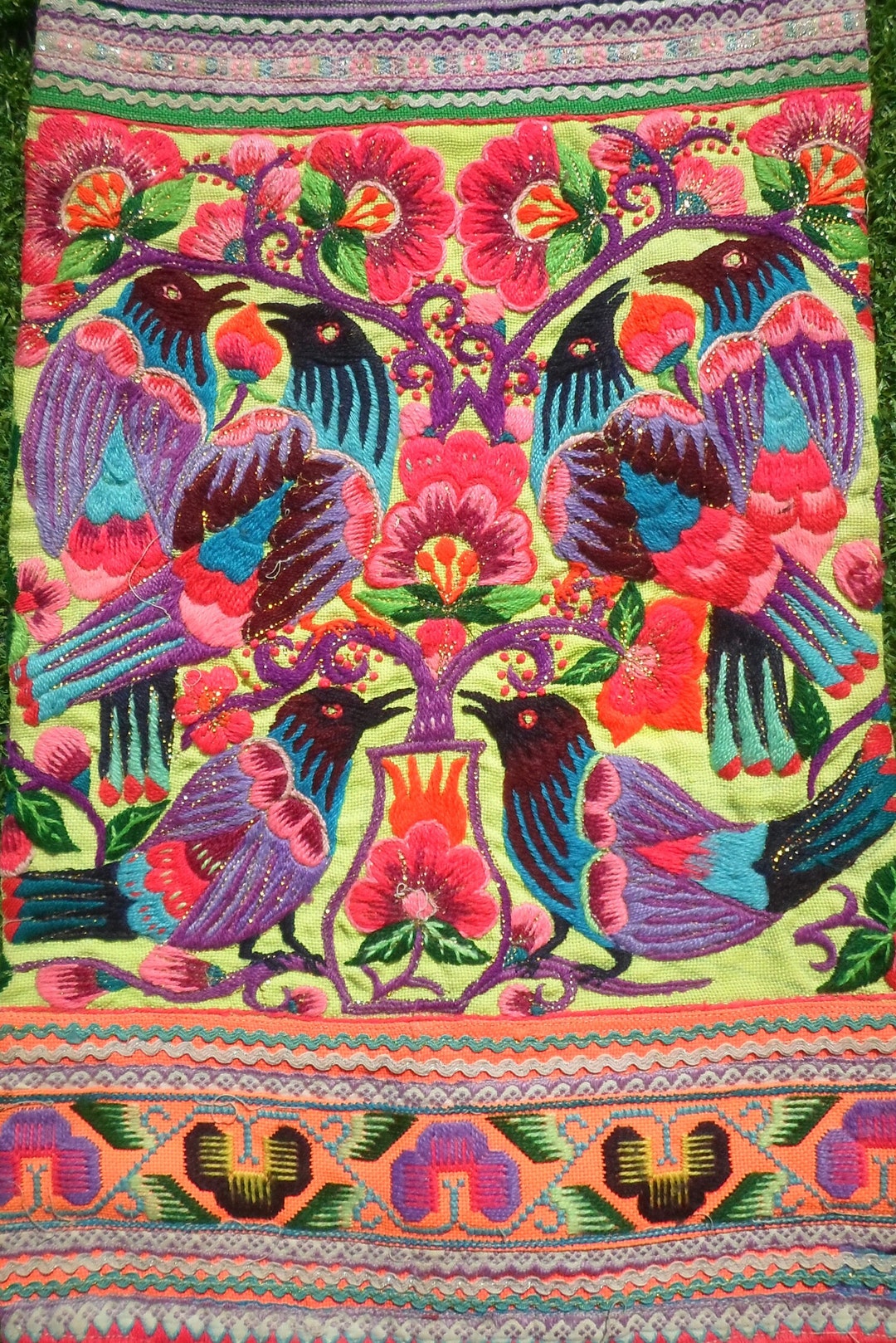 Hmong Vintage Apron, Hmong Vintage Textile, Hmong Embroidery, Vintage ...