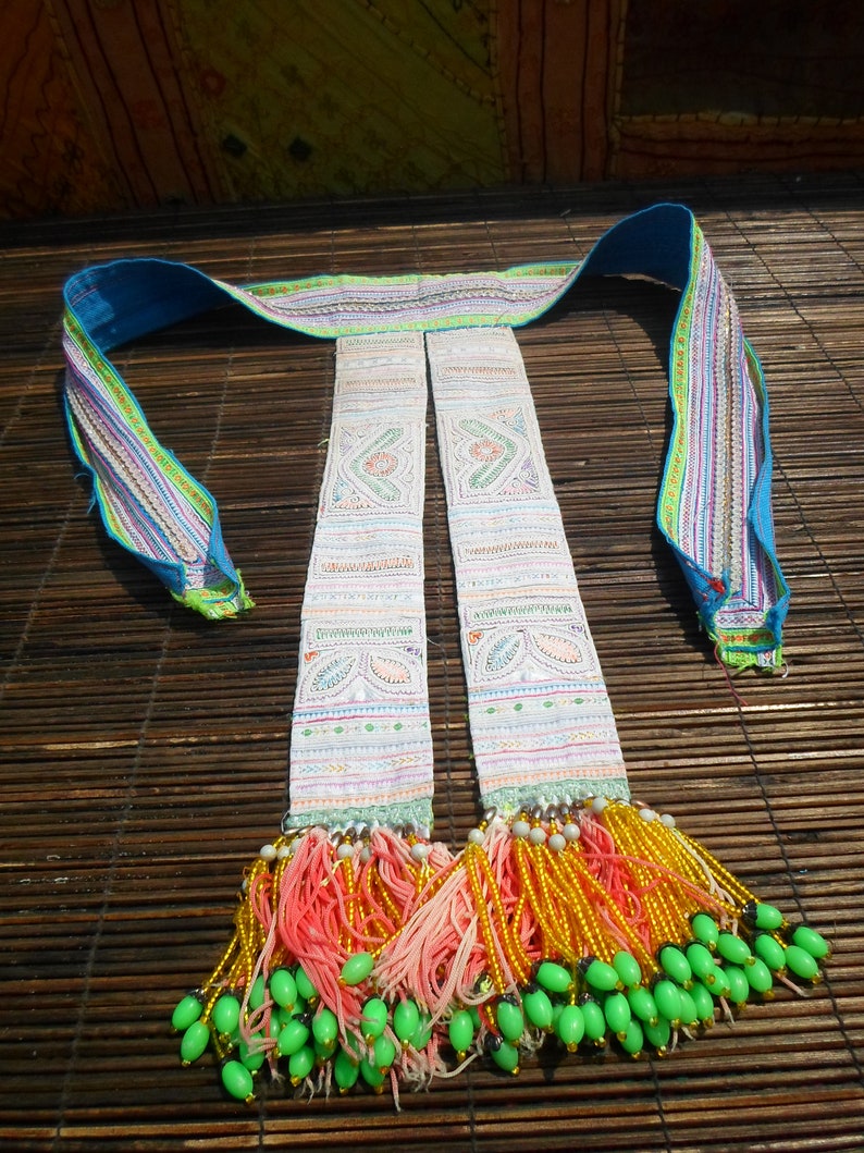 Vintage Textile Hmong Textile Textile Hmong Vintage Textile Tribal Textile Embroidered Vintage Textile