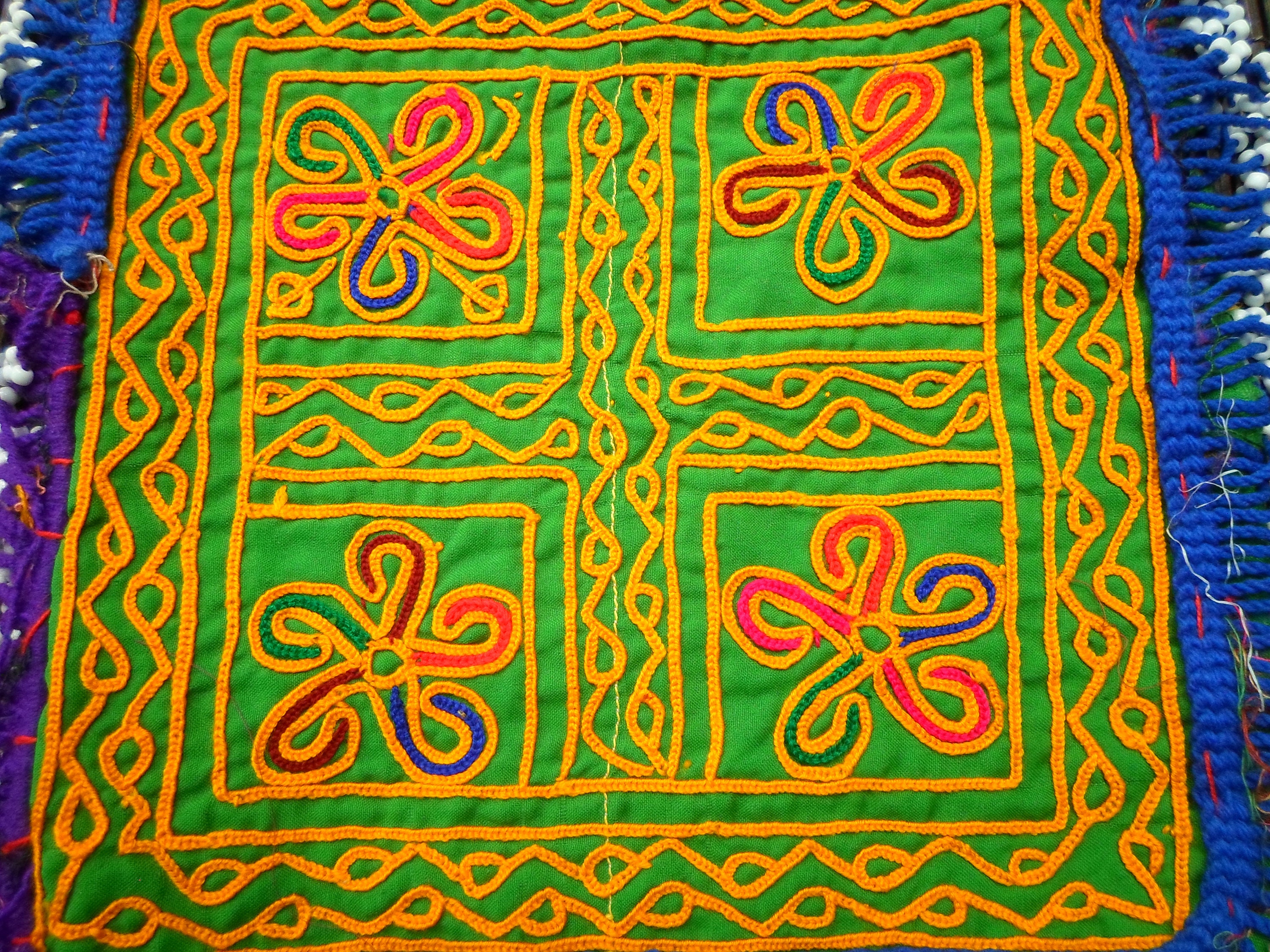 Afghan Vintage Textile Afghan Beadwork Vintage Afghan fabric Etsy