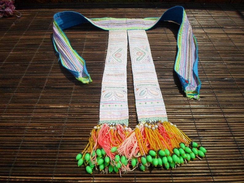 Vintage Textile Hmong Textile Textile Hmong Vintage Textile Tribal Textile Embroidered Vintage Textile