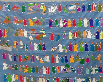 Hmong Story Cloth, Jesus Story, Hand Embroidered