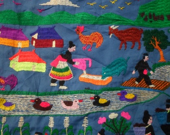 Hmong Story Cloth, Hmong Village Life