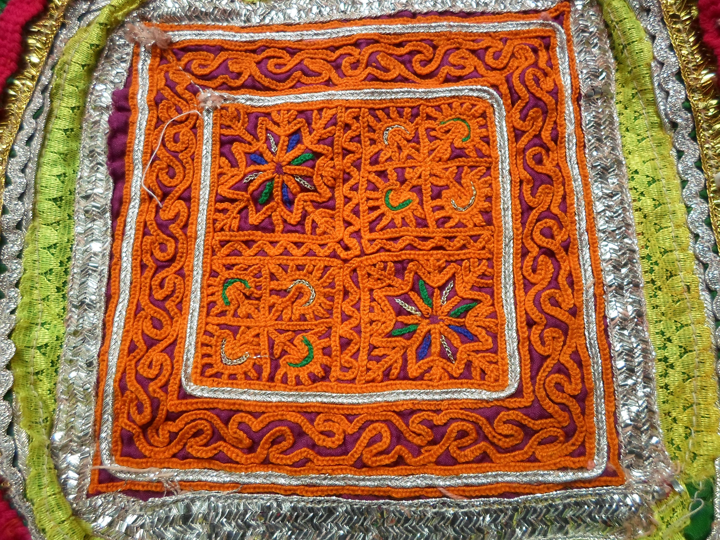 Afghan Vintage Textile Afghan Beadwork Vintage Afghan fabric Etsy