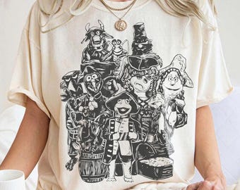 Vintage Muppet Treasure Island 30th Anniversary Shirt, Comfort Colors Muppets Tee, Kermit Piggy Fozzie Pirate Shirt, Disney Family Trip Tee