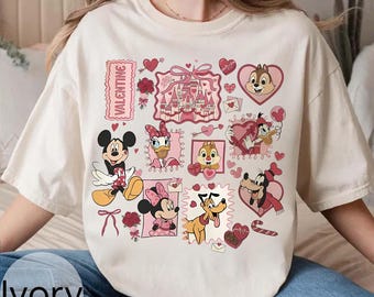 Valentijn muis en vrienden png, fijne Valentijnsdag png, Valentijnsdag familie-uitje png, magisch hart valentijnsdag png, retro cartoon Valentijn