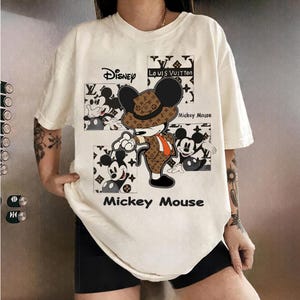 Mickey Mouse Luxury Fashion PNG, High Fashion Mickey Mouse Digital Download, Mickey in Designer Suit Sublimation Design,Streetwear Mouse PNG image 1