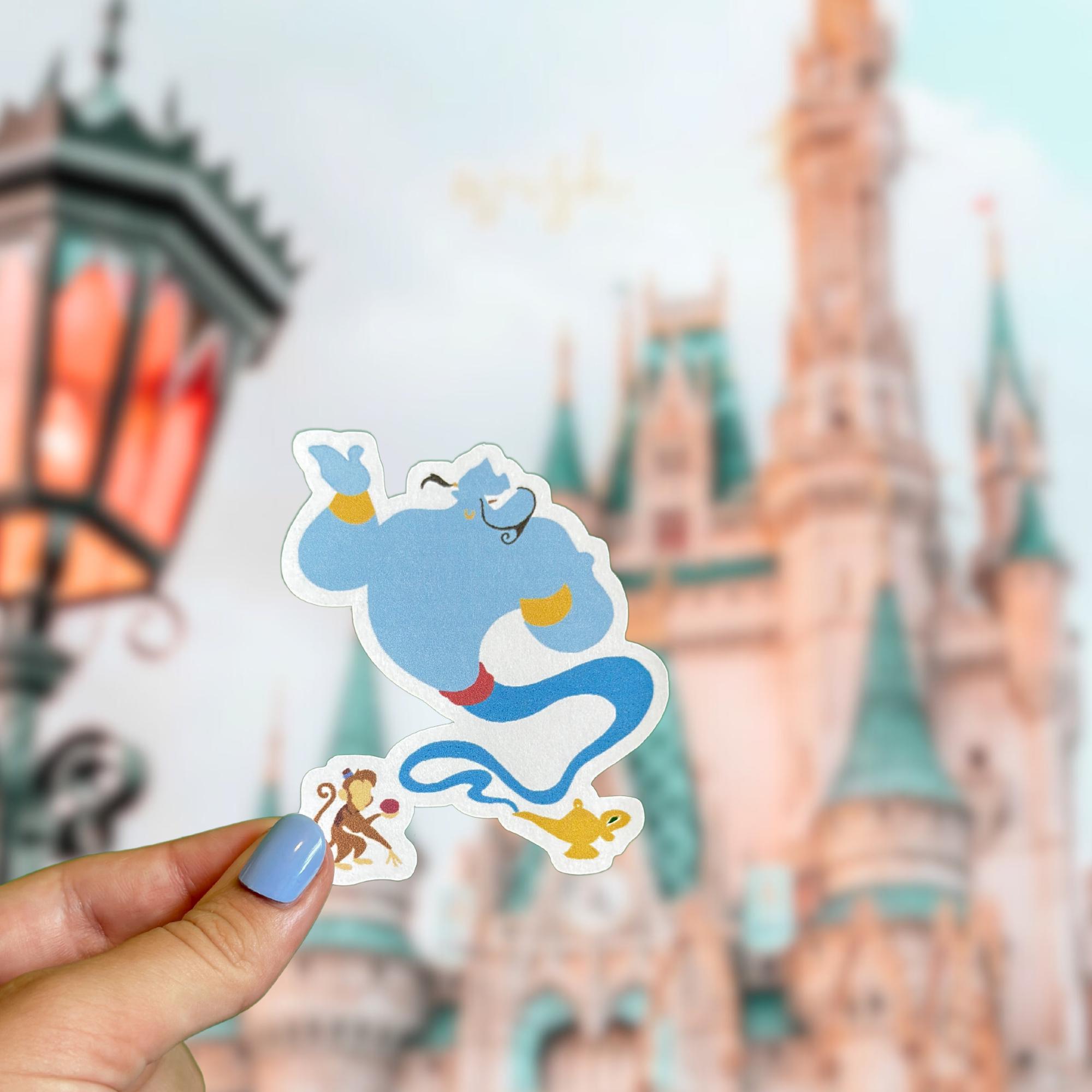 Jasmine and Characters From Aladdin Stickers - Waterproof Vinyl - Etsy
