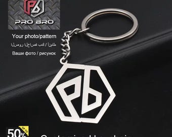 Custom Logo Keychain, Personalized Logo / Text, Stainless Steel Metal, Keychain, Customized Keychain – Perfect Gift