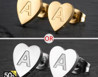 Aangepaste initiaal oorbellen, AZ-oorbellen, gepersonaliseerde naamoorbellen, roestvrijstalen sieraden voor vrouwen en meisjes, cadeau voor haar