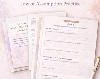Diario de Manifestación de 30 días / Libro de ejercicios de la Ley de Asunción / Descarga digital (PDF imprimible)