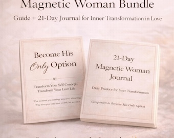 Paquete Mujer Magnética / Ebook + Diario de 21 días / Sistema de Transformación del Autoconcepto (68 páginas)