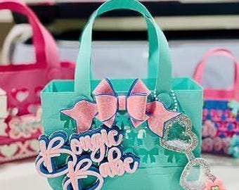 Bolso de mano con lazo 3D/monedero de papel