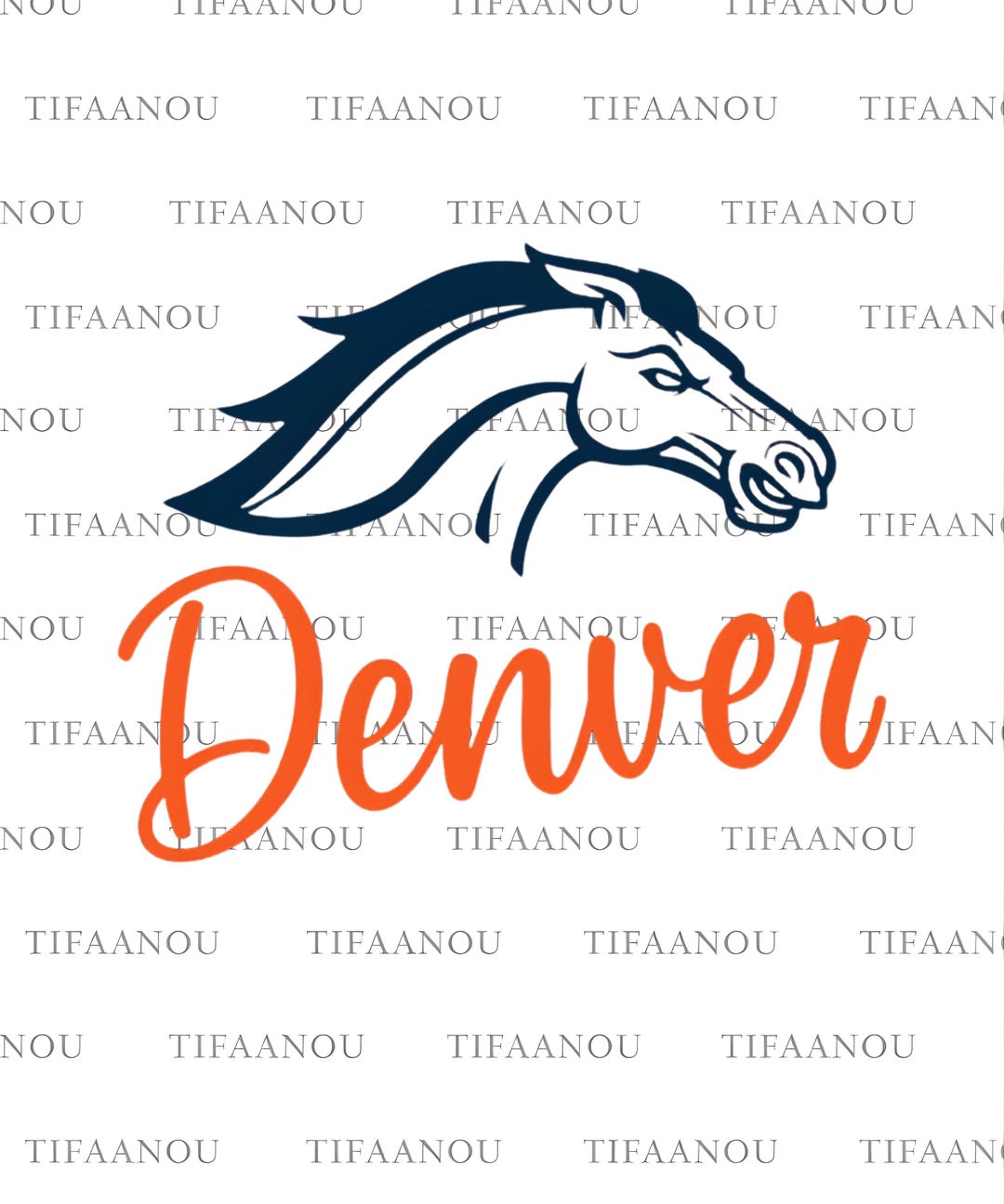 Denver Football PNG, Game Day Script Design, Denver Football Lovers ...