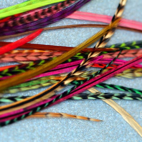 Long Feather Extensions Bulk Hair Feathers Hair Accessories Etsy