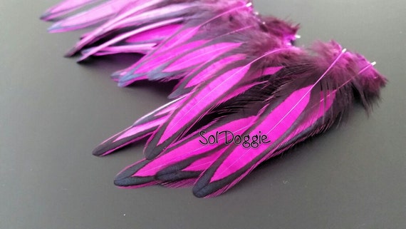 Bright Pink Feather Craft Supplies Pink Magenta Feathers for Crafts Vibrant  Neon Colorful Craft Feathers Decorations Qty12 