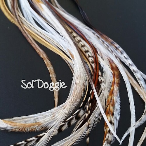 Long Feather Extensions Bulk Hair Feathers Hair Accessories Etsy