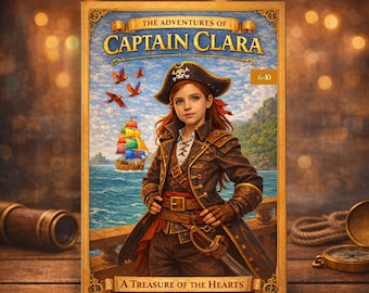 Captain Clara's Pirate Adventure: geïllustreerd e-boek voor kinderen, 6-10 jaar (digitale download)