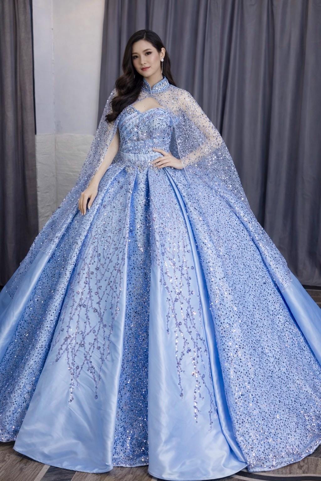 satin blue long dress Royal Blue Long Satin Lace-up A-line Prom Dress, Royal Blue Wedding Pa –  Cutedressy
