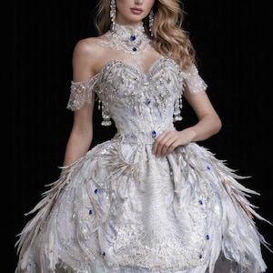 corset dress with crystals & stones Corset Dress with Crystals & Stones ALBINA DYLA