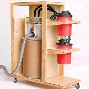 Gör-det-själv-dammsugarplaner | Dammsugningssystem för träbearbetning | Bygg en dammsugare i butiken | Luftrenare för verkstad | PDF-guide