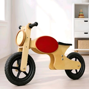 Planos para bicicleta de equilibrio de madera / Bicicleta infantil de empuje DIY / PDF imprimible