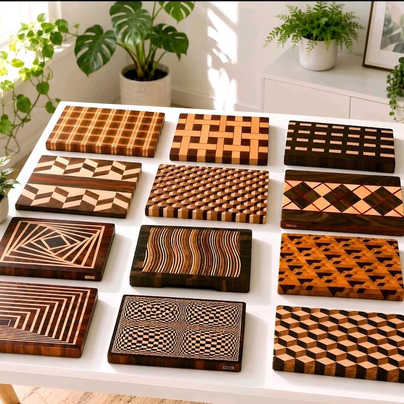 Geometric Cuttingboard - Etsy