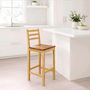 Wooden High Chair Plans | DIY Bar Stool Chair | Counter Height Chair Woodworking Plans | Digital PDF Download