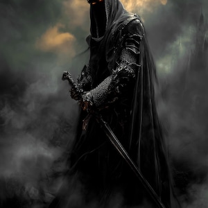 Witch-King of the North Art, Shadow Lord of the Nine Print, Wraith King Digital Poster, Epic Dark Fantasy Wall Art, 4K Instant Download